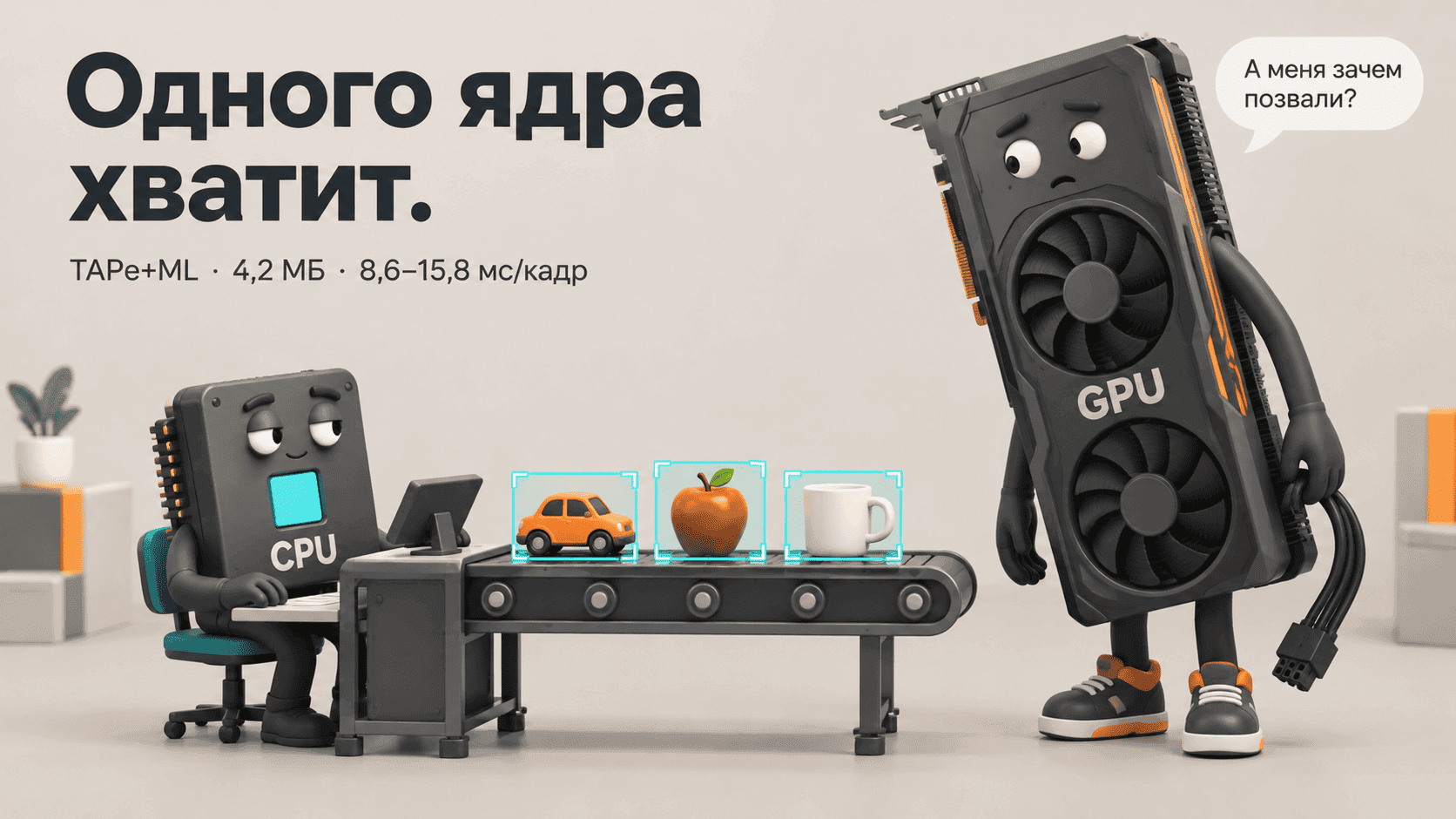Компьютерное зрение всего на одном ядре CPU: 8,6–15,8 мс на кадр и 4,2 МБ в локальной поставке