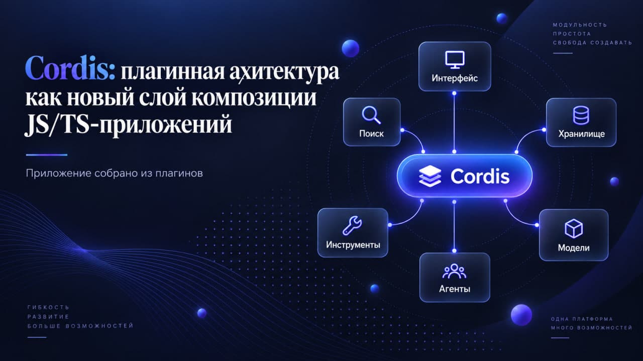 Cordis: плагинная архитектура как новый слой композиции JS/TS-приложений
