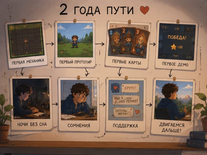 В геймдев с нуля после 40. Итог 2-х лет разработки своей игры (+видеоверсия)