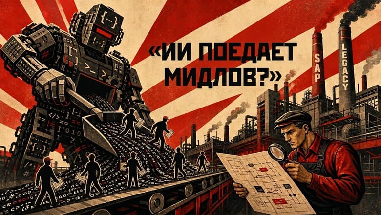 ИИ поедает мидлов? Он бы съел и джунов, но их больше нет