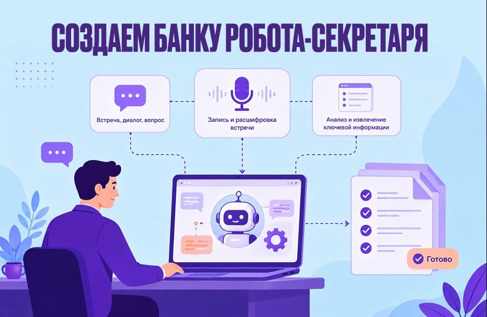 Никто не просил — а я сделал банку робота-секретаря