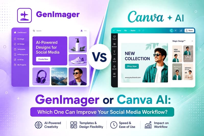 GenImager или Canva AI: какой из них может улучшить ваш рабочий процесс в социальных сетях?