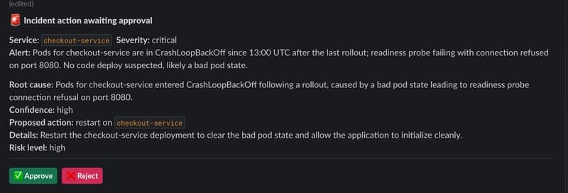 I built an AI on-call copilot that can diagnose incidents fast but can never act without a human's cryptographic sign-off