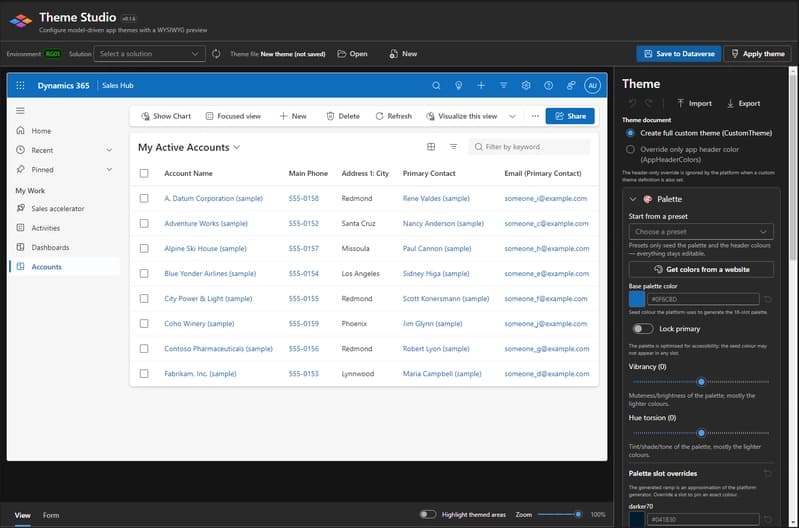 Theme Studio: мой первый инструмент Power Platform ToolBox!