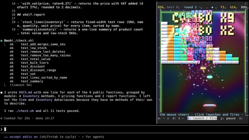 Моды Claude Code: Brickfall, громкий кирпичный дробилка, не мешающая