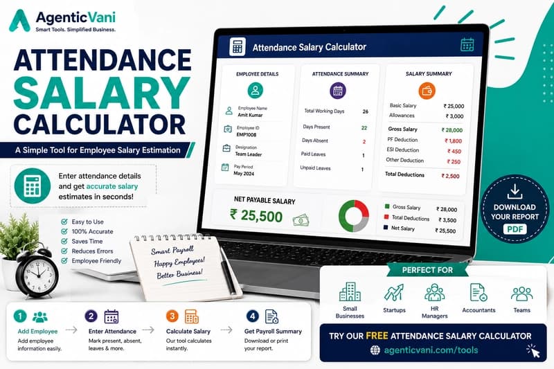 Attendance Salary Calculator: A Simple Tool for Employee Salary Estimation