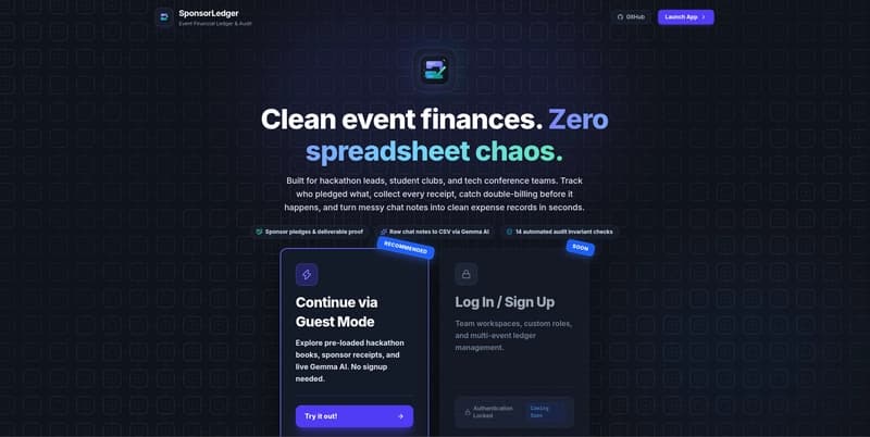 SponsorLedger: Укрощение финансового хаоса после мероприятия с помощью Gemma, MongoDB Atlas и детерминированного аудита Python