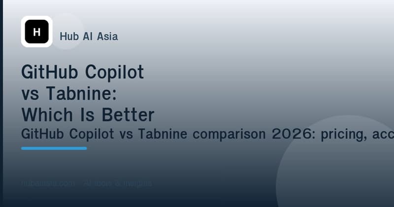GitHub Copilot vs Tabnine: Which Is Better in 2026?